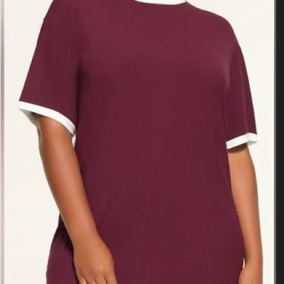 SKIMS Dresses & Skirts - SKIMS soft lounge dress maroon multi